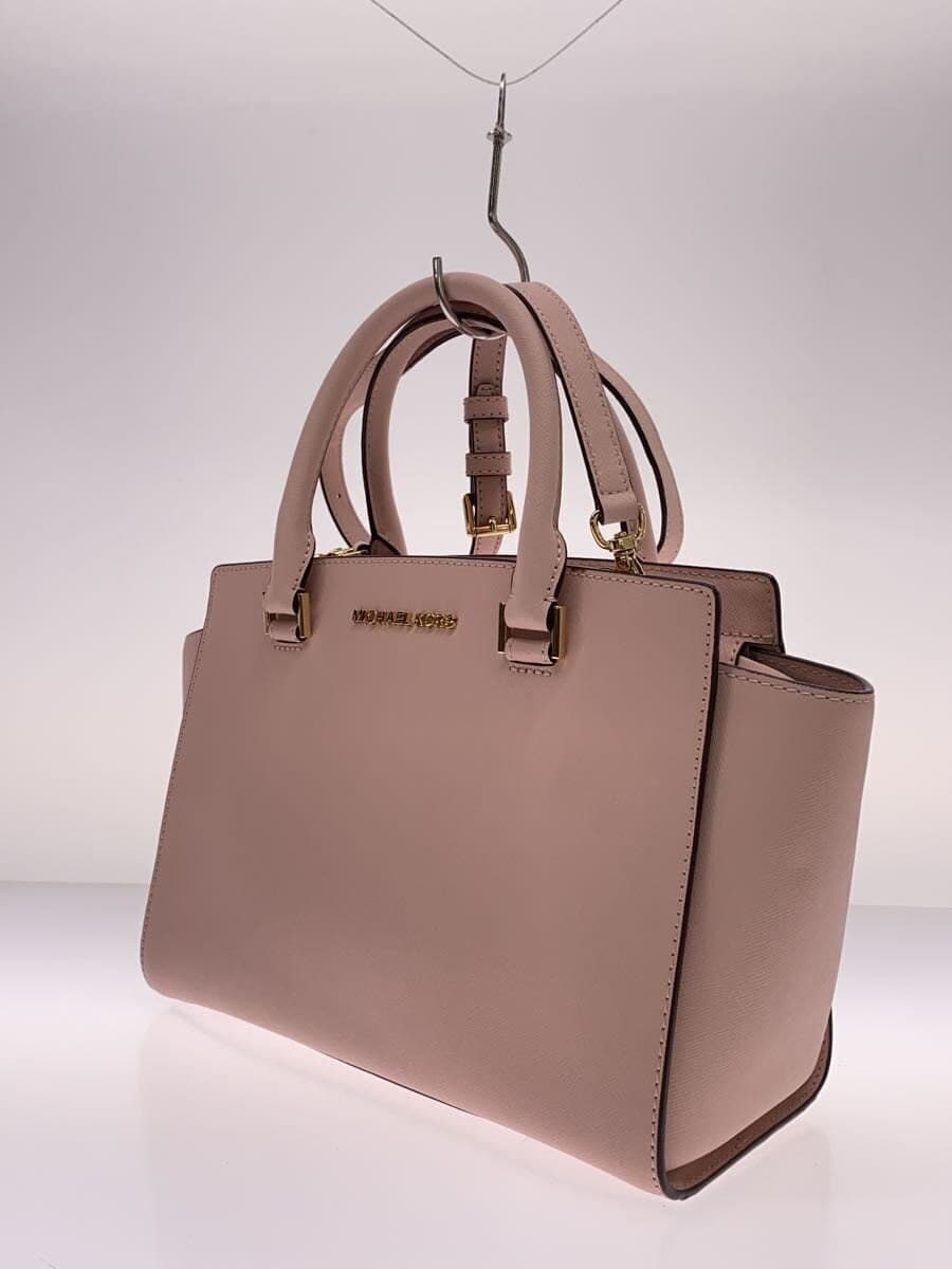 MICHAEL KORS Handbag PVC Pink Solid Color AC-1903 2