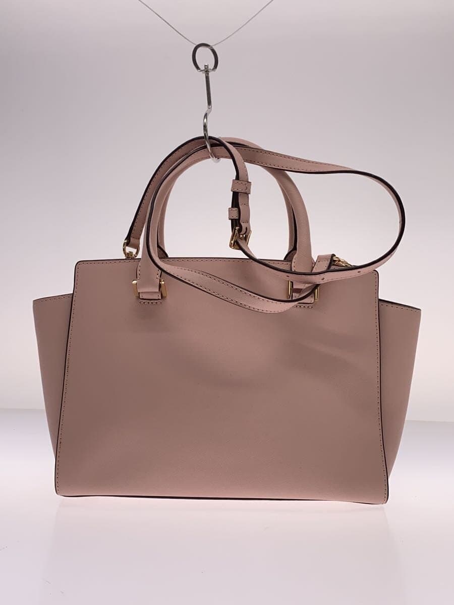 MICHAEL KORS Handbag PVC Pink Solid Color AC-1903 3