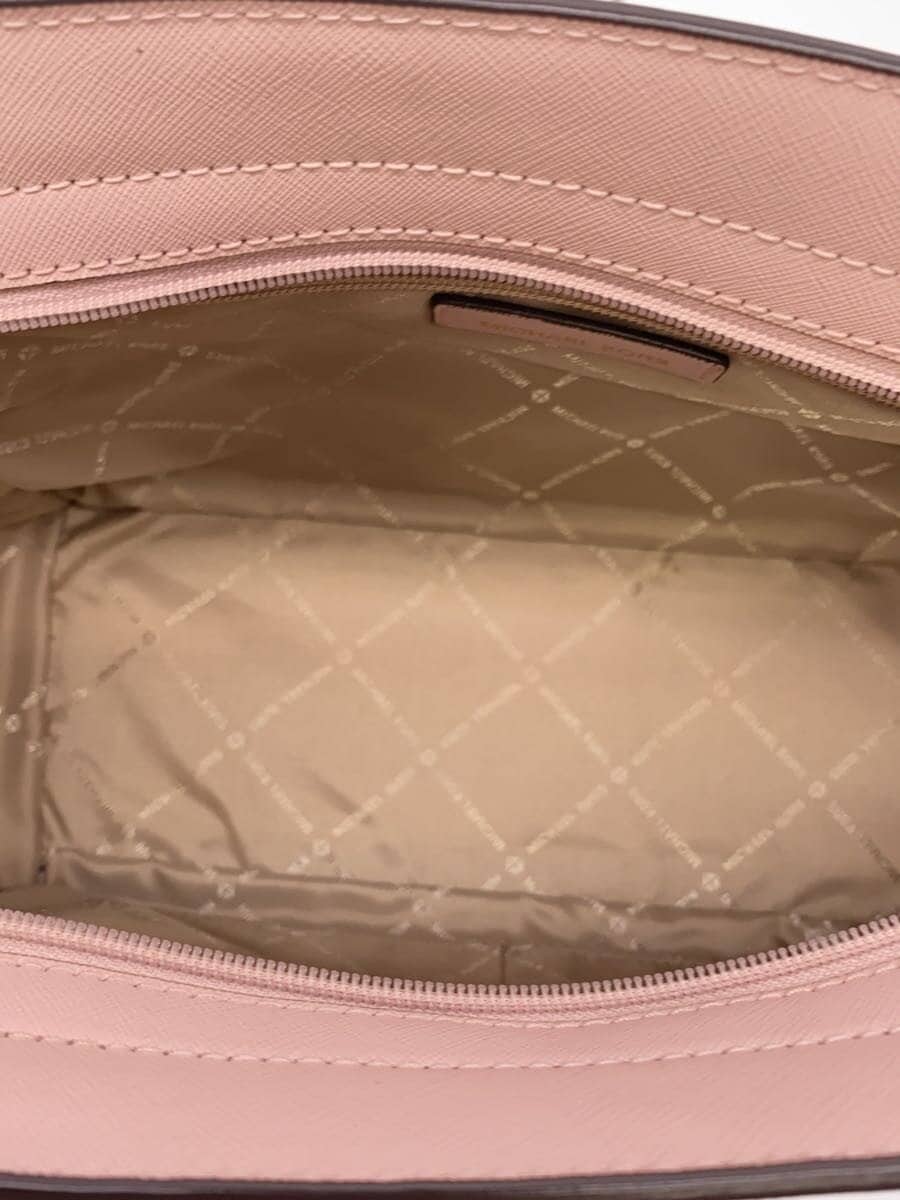 MICHAEL KORS Handbag PVC Pink Solid Color AC-1903 6