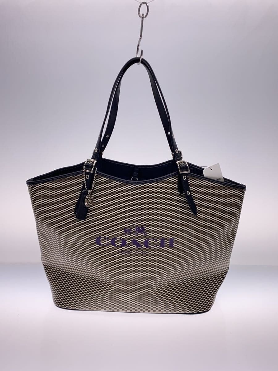 COACH tote bag -- BLK all-over pattern