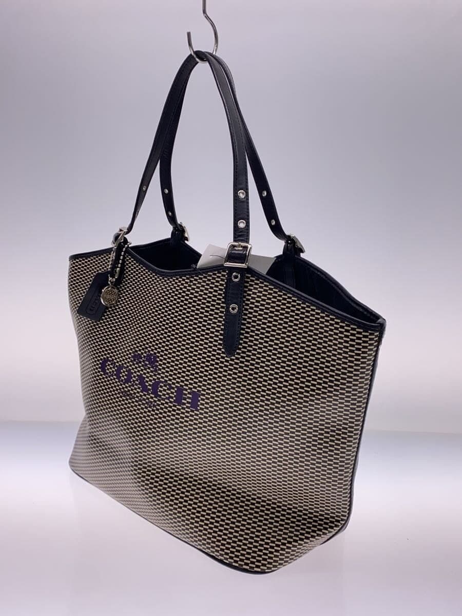COACH tote bag -- BLK all-over pattern 2