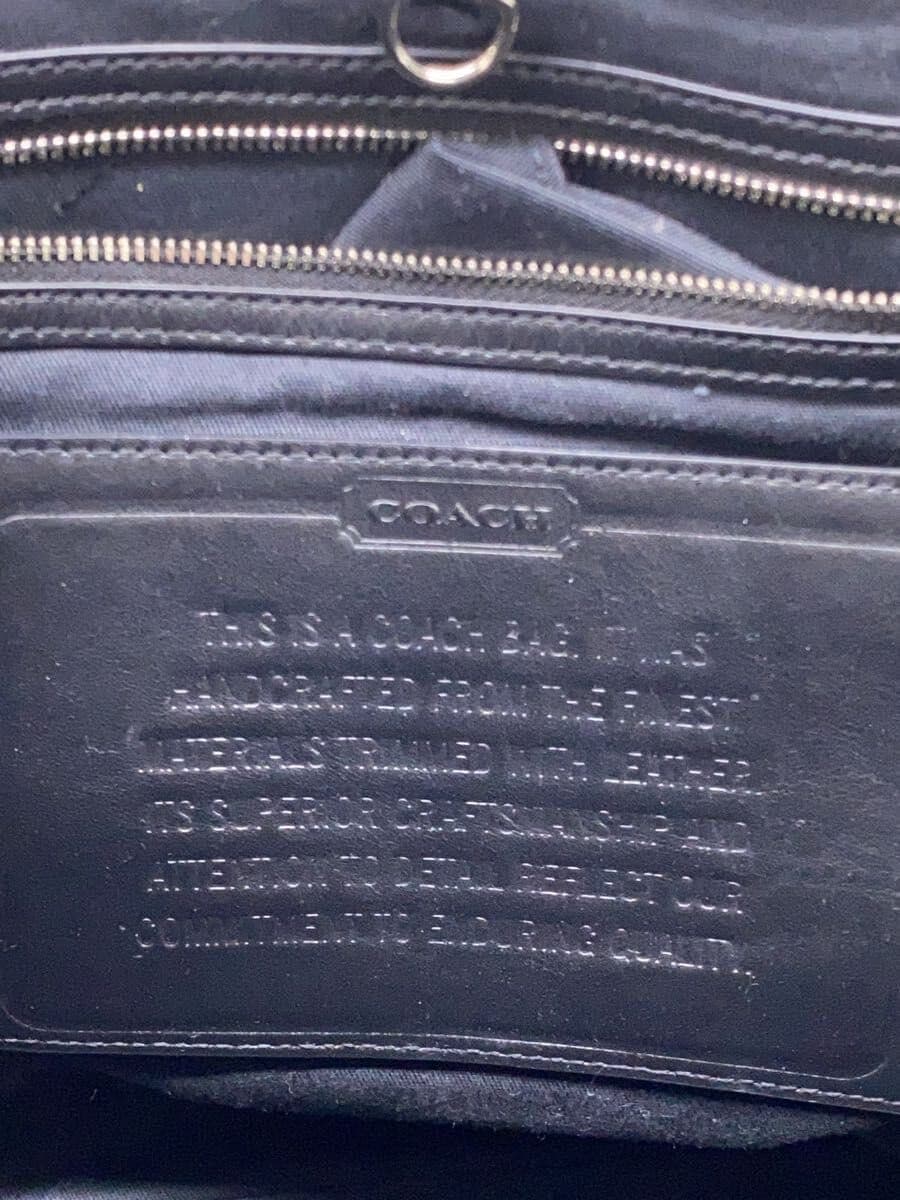 COACH tote bag -- BLK all-over pattern 5