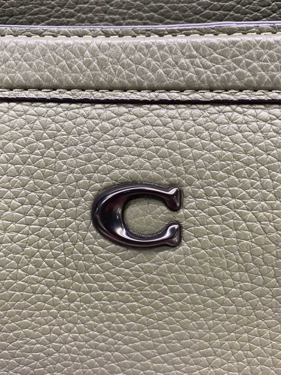 COACH Tote Bag Leather KHK C2447-CU116 5