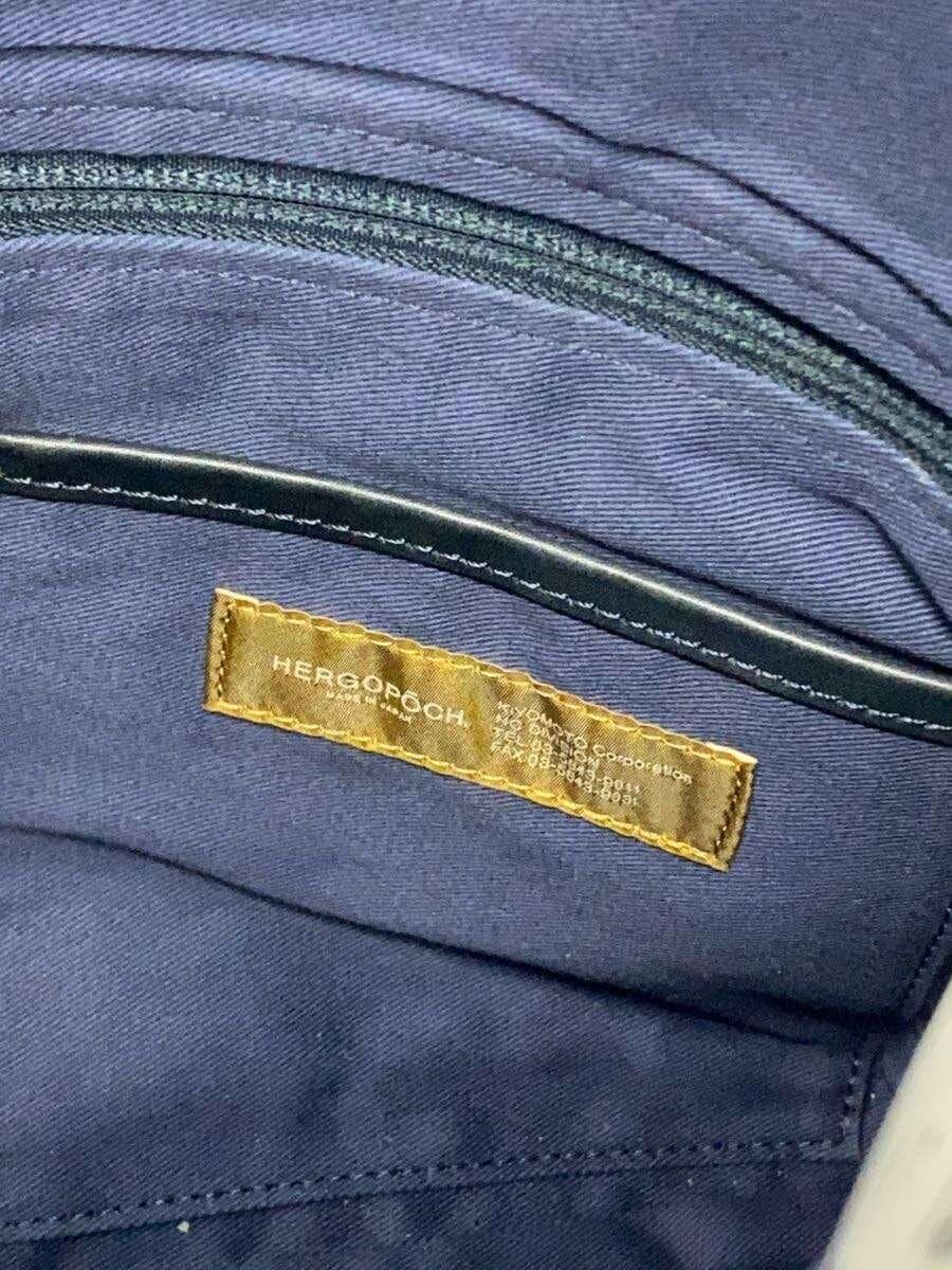 HERGOPOCH2-Way Clutch Bag Shoulder Bag Leather BLK KG-GS 5