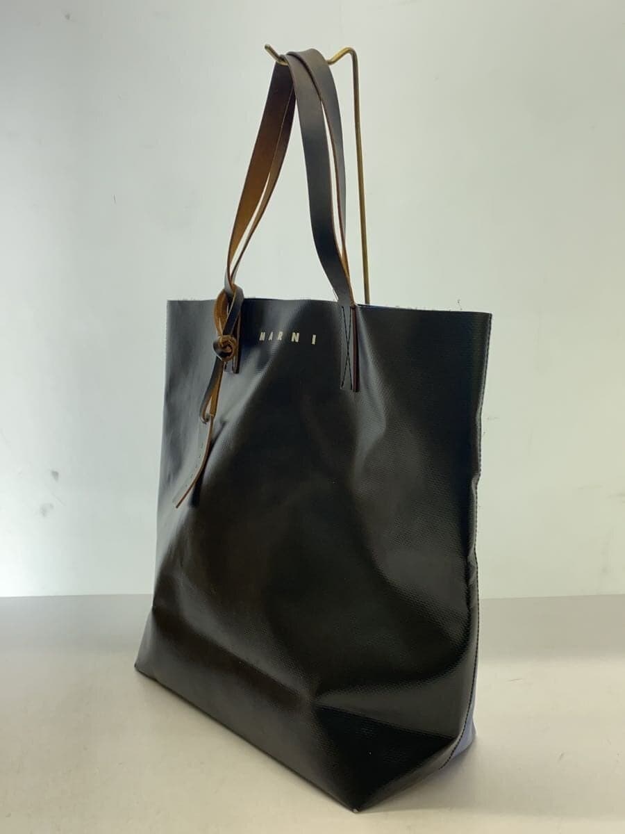MARNI Tote Bag PVC BLU BLK by Color SHMQ0000A3 P2382 2