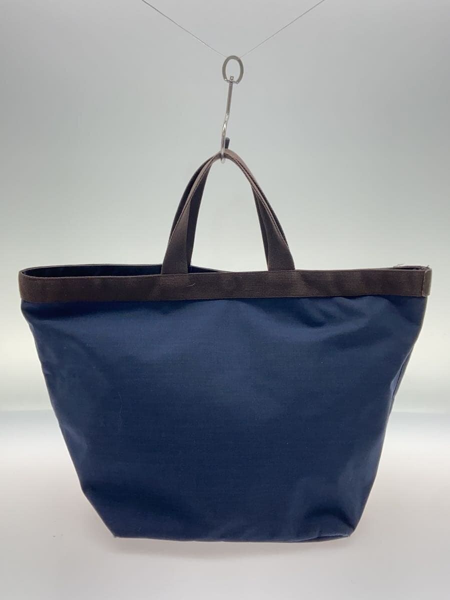 Herve Chapelier Boat Shape Tote Bottom Soil Corner Scuff Tote Bag Nylon NVY 707C 3