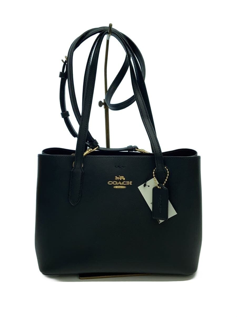 COACH Mini Abbey New Carryall Shoulder Bag Leather BLK F73277