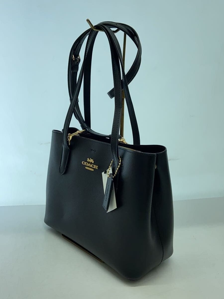 COACH Mini Abbey New Carryall Shoulder Bag Leather BLK F73277 2