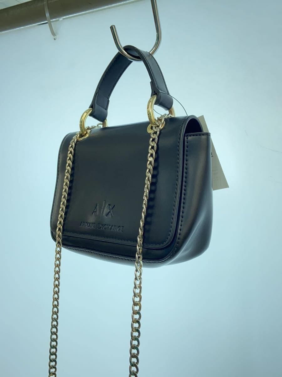 ARMANI EXCHANGE Shoulder Bag Leather BLK 2