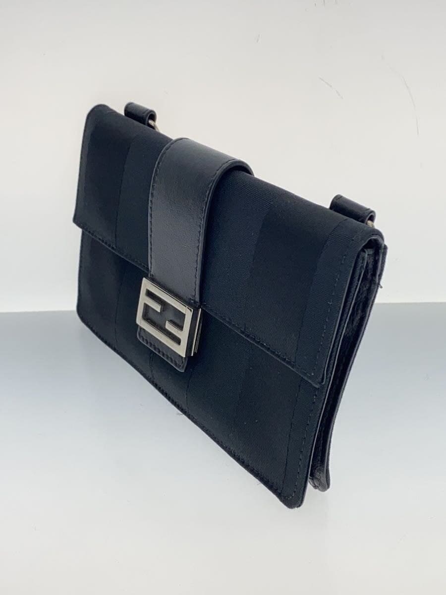 FENDI Pekan Baguette Slim Shoulder Bag BLK 7M0295 2