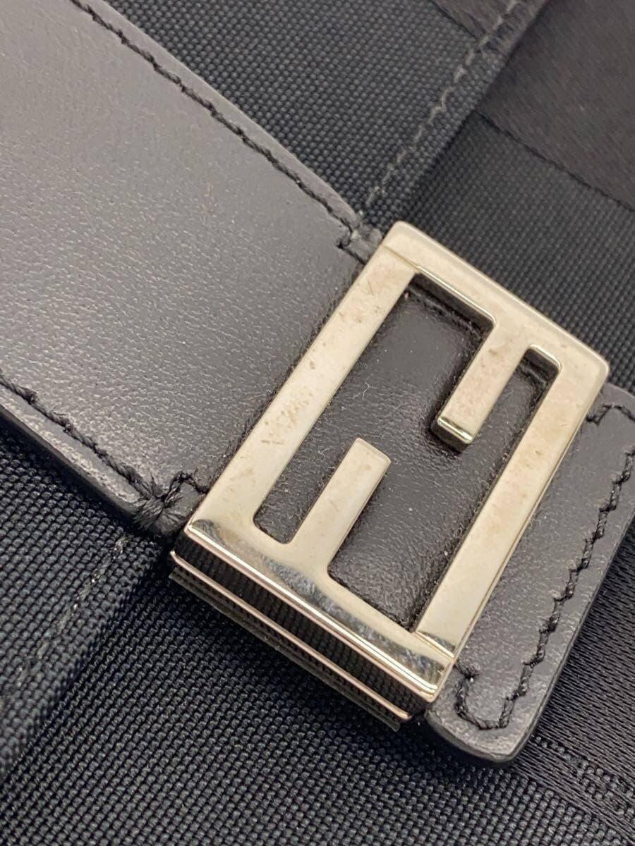 FENDI Pekan Baguette Slim Shoulder Bag BLK 7M0295 7