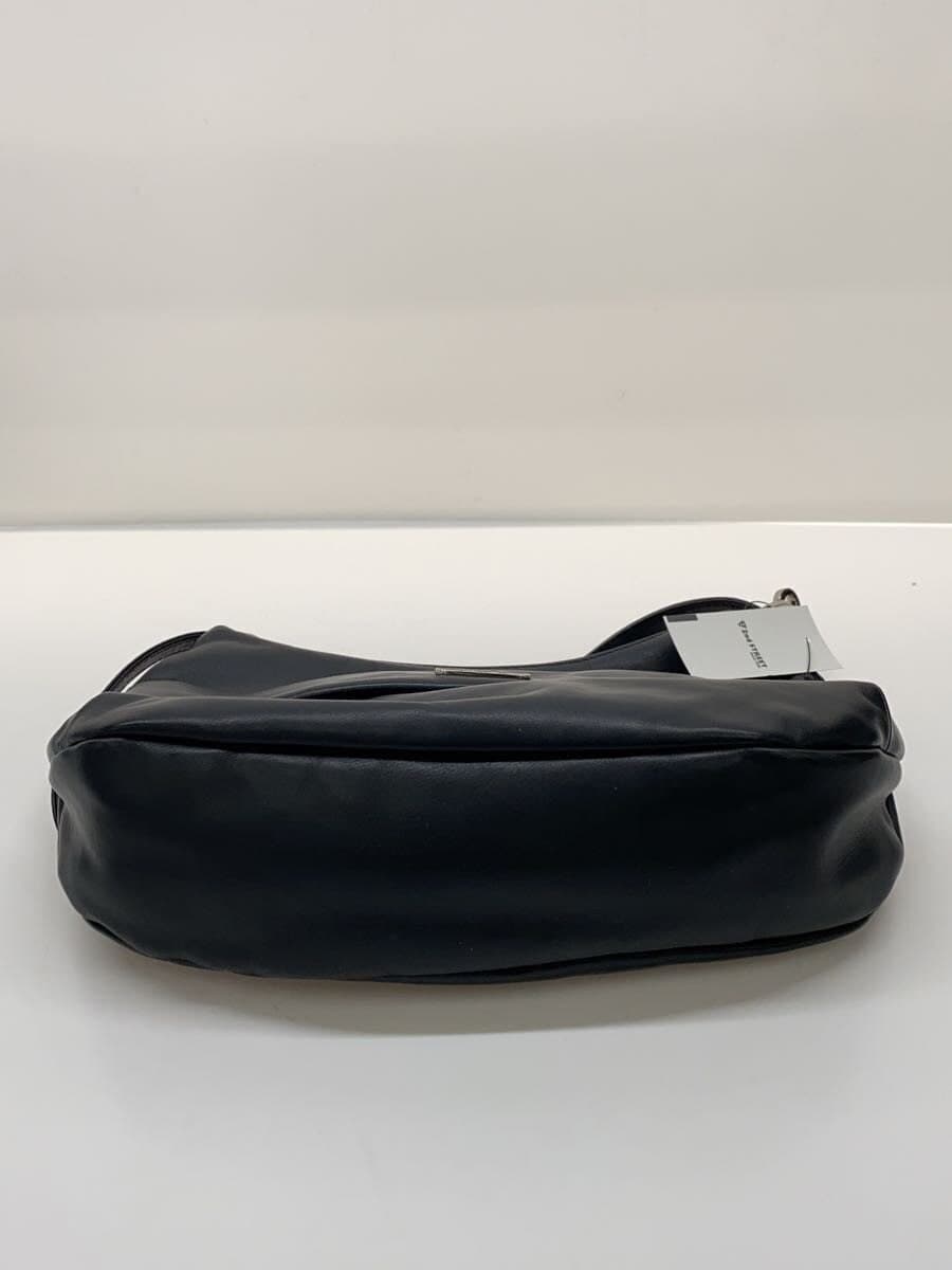 agnes b VOYAGE shoulder bag leather BLK plain 4