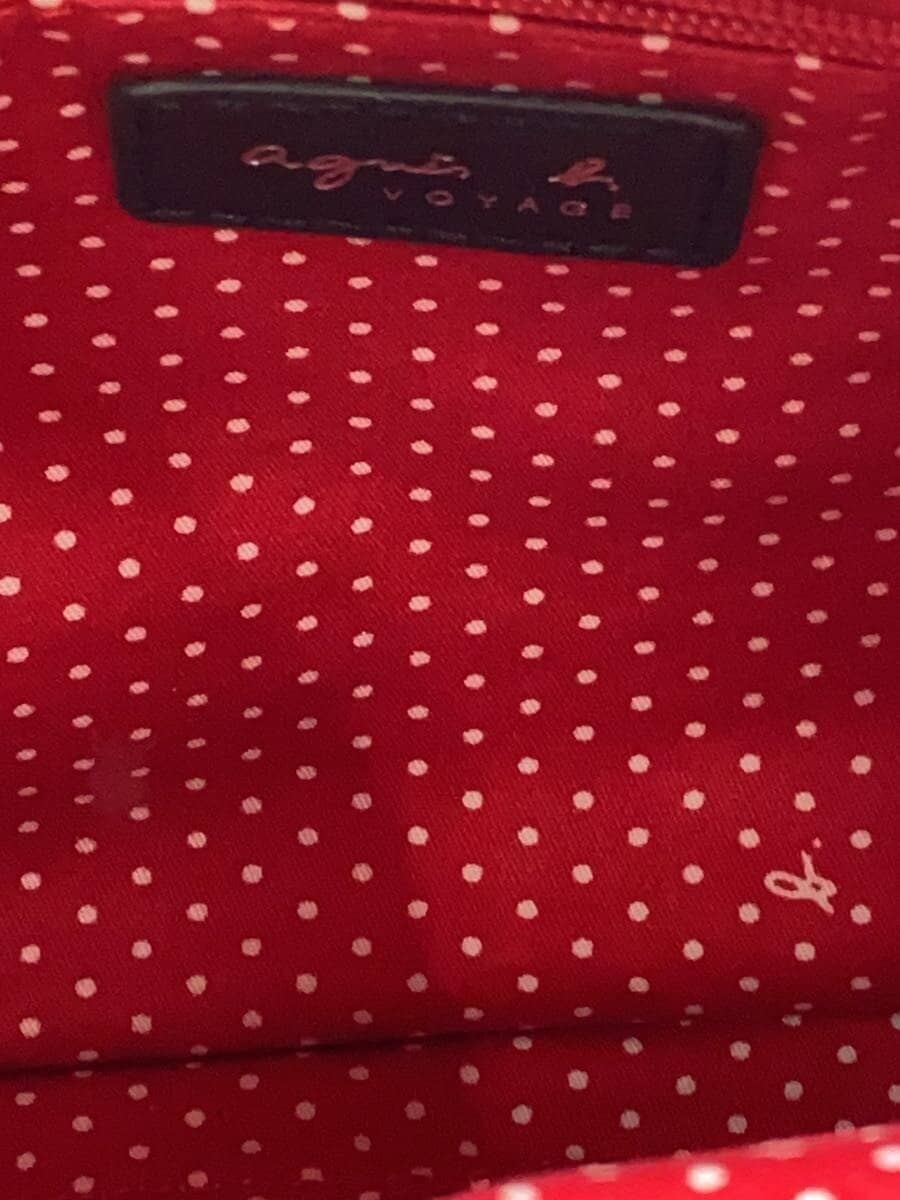 agnes b VOYAGE shoulder bag leather BLK plain 6