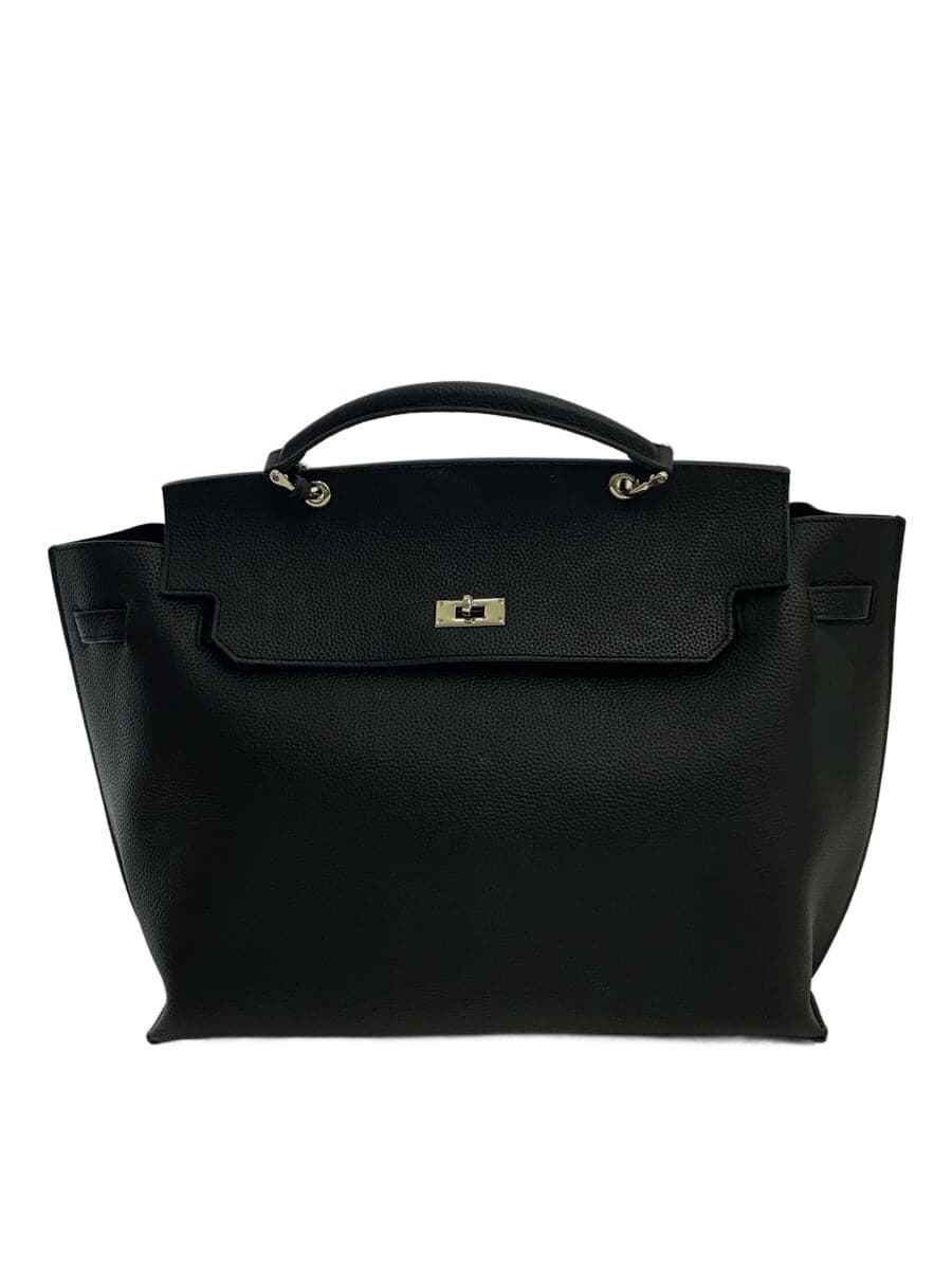 JISTORY Handbag Leather Black