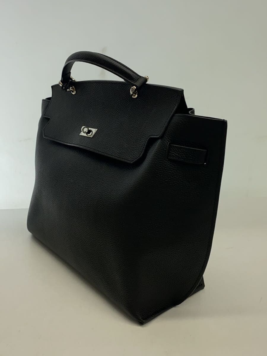JISTORY Handbag Leather Black 2