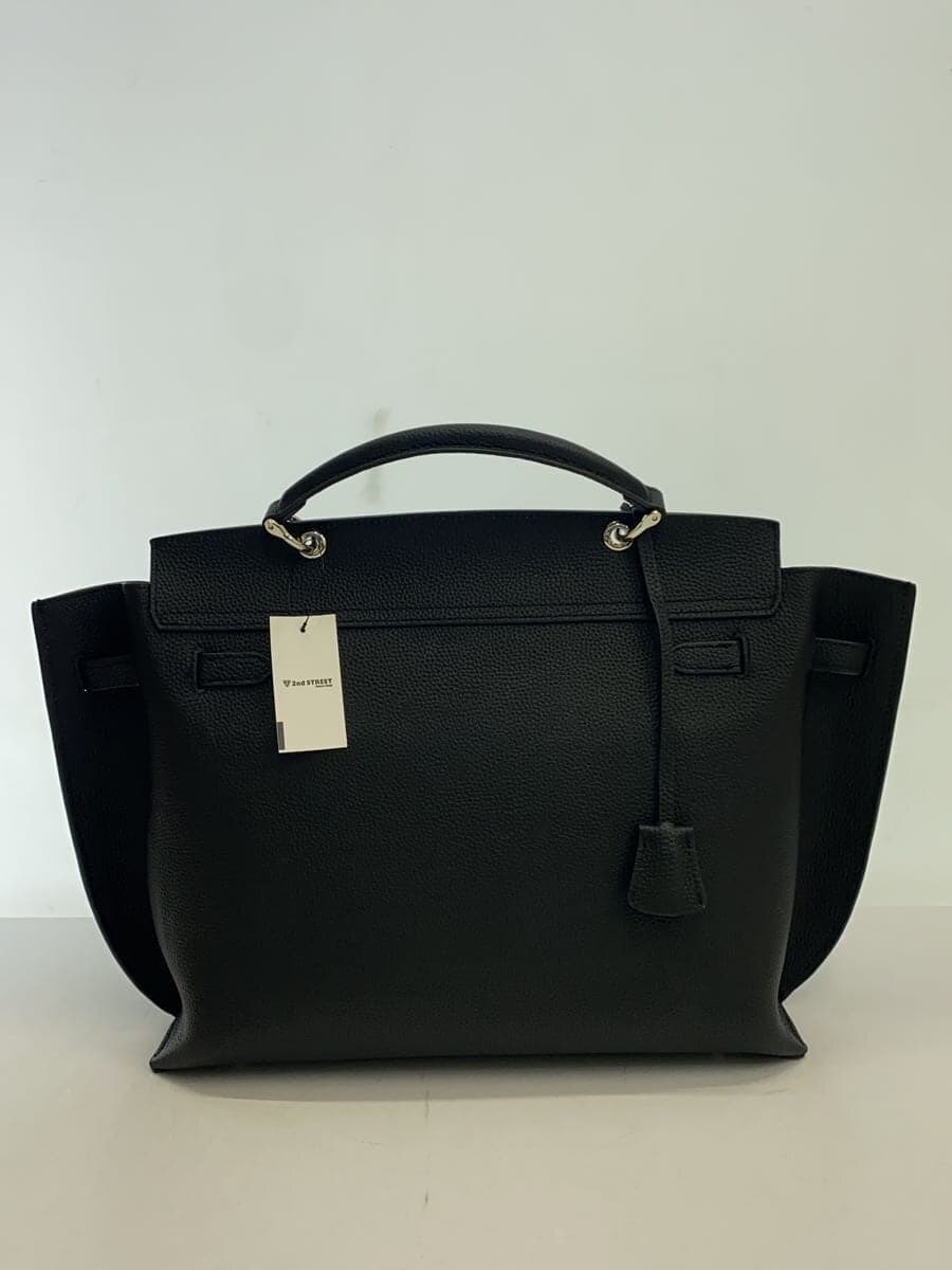 JISTORY Handbag Leather Black 3