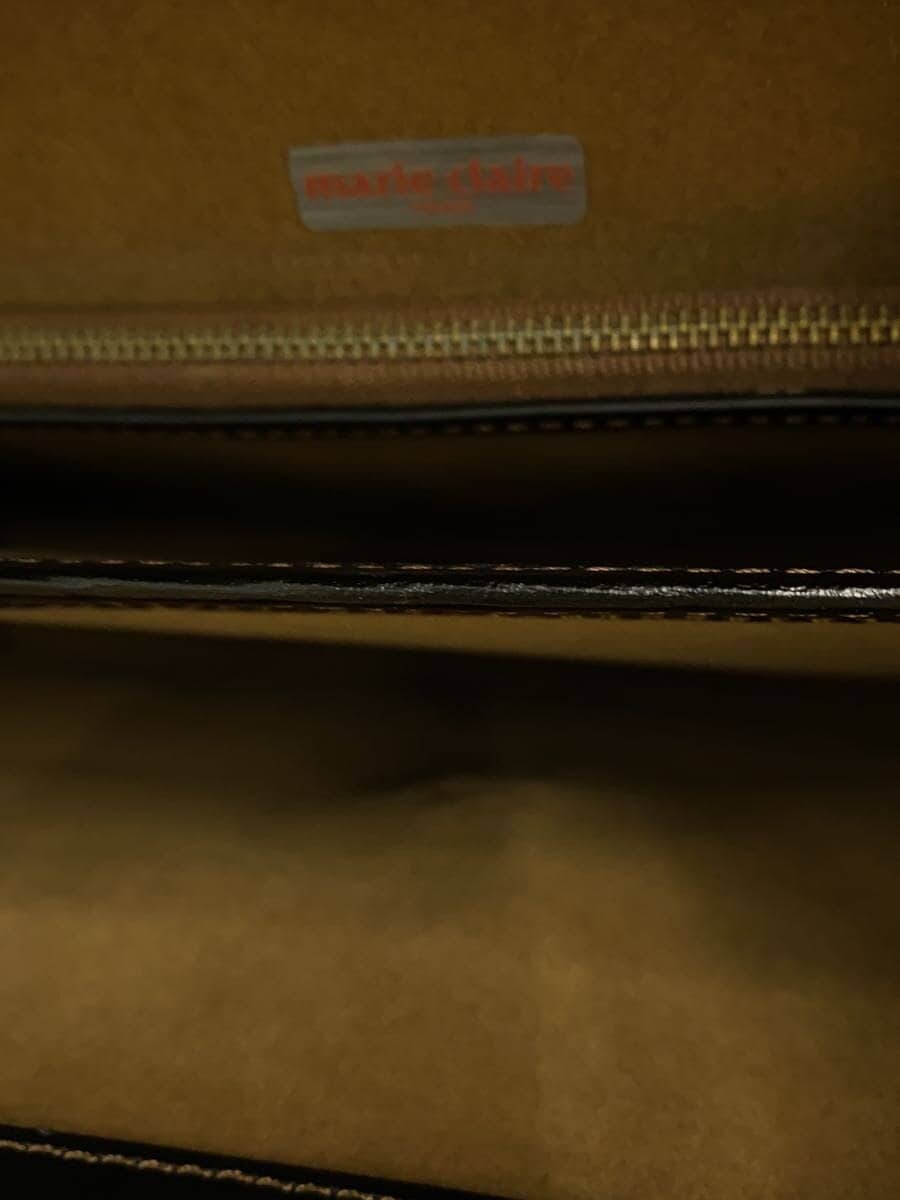 MARIE CLAIRE Briefcase Leather Black Solid Color 6