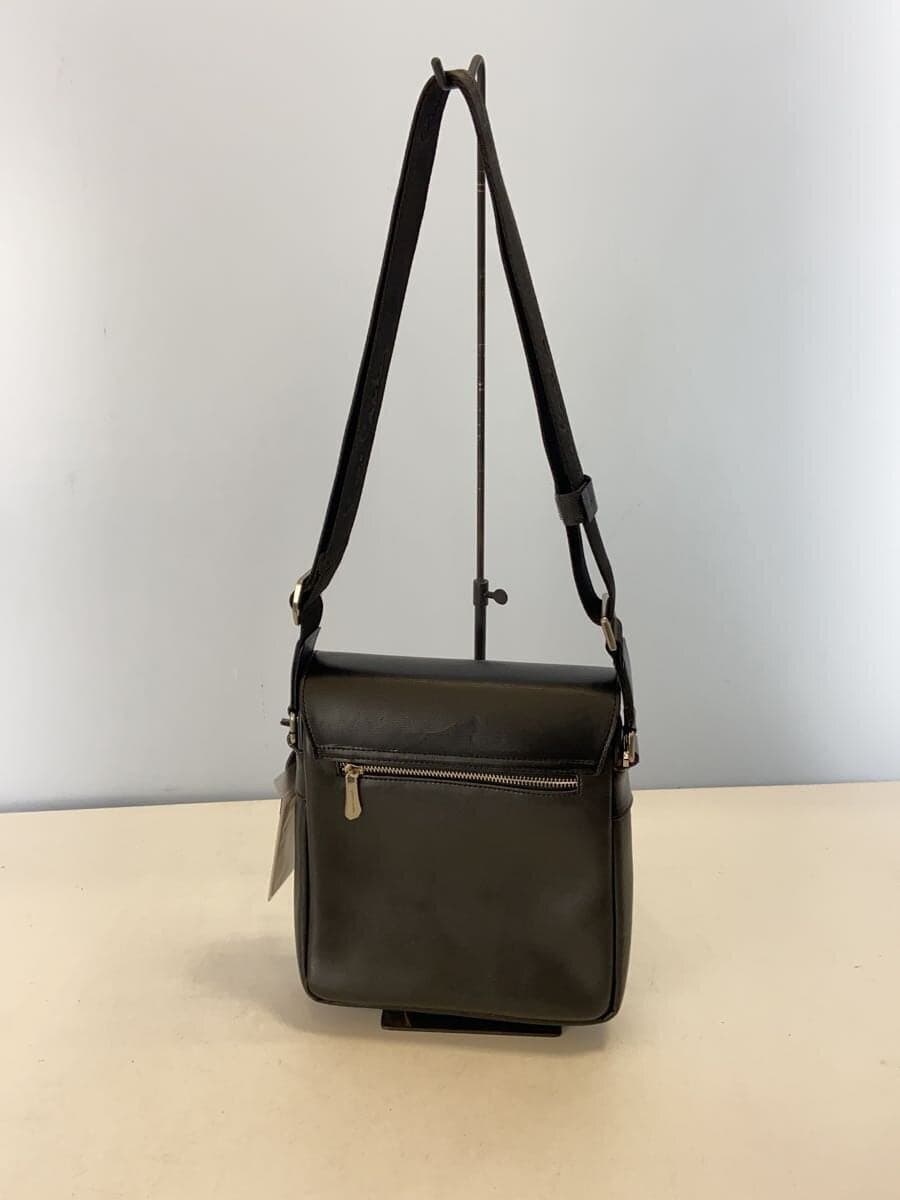 pierre cardin Shoulder Bag Leather BLK Solid 3