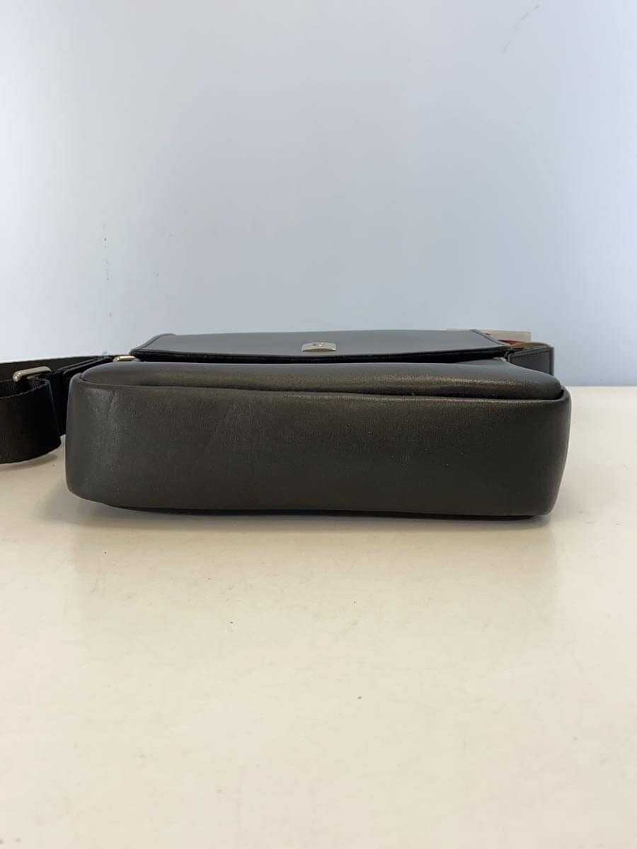 pierre cardin Shoulder Bag Leather BLK Solid 4