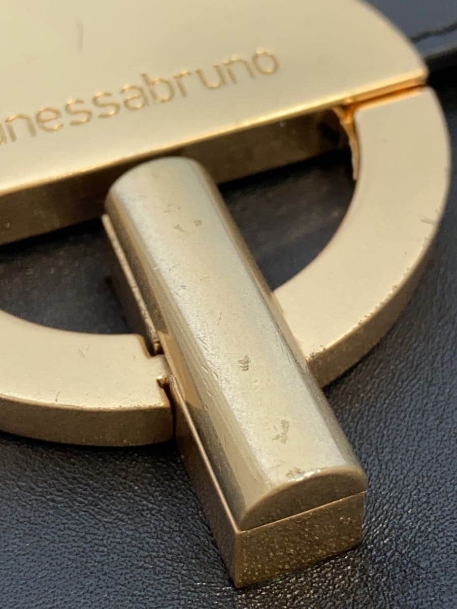 vanessabruno Shoulder Bag Leather BLK Solid 7