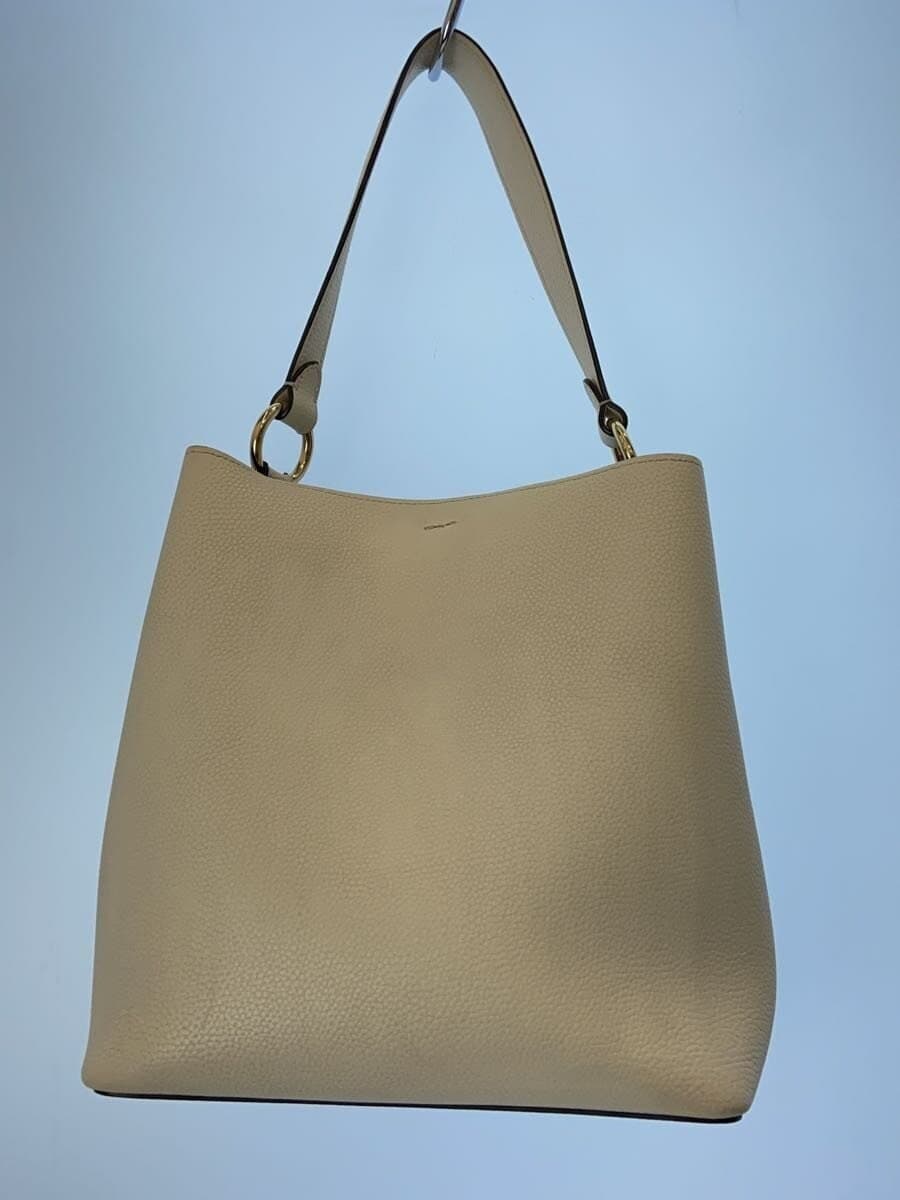 COACH Town Bucket Bag Leather WHT 91122 3