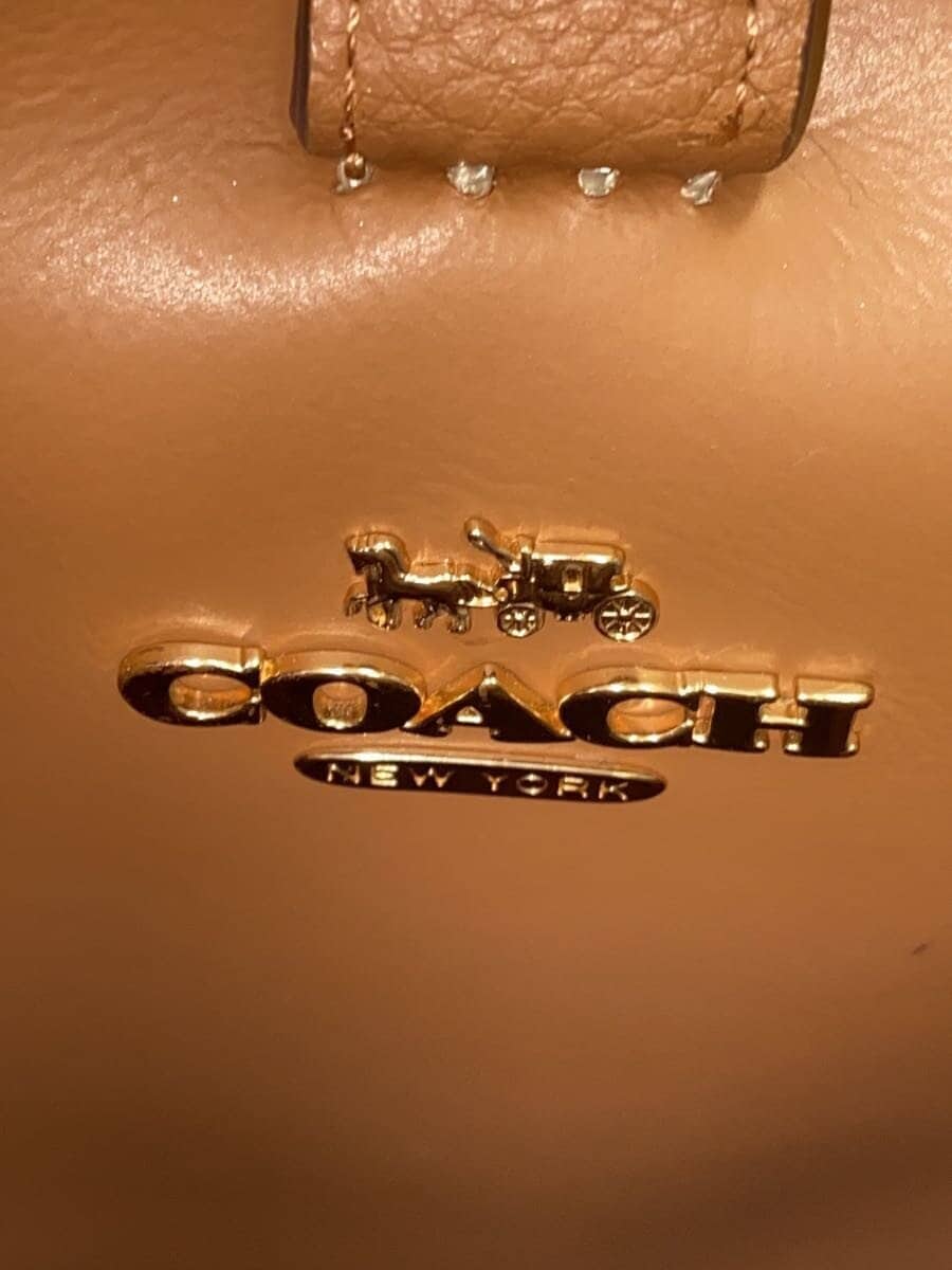 COACH Town Bucket Bag Leather WHT 91122 5