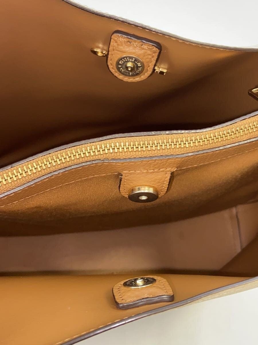 COACH Town Bucket Bag Leather WHT 91122 6