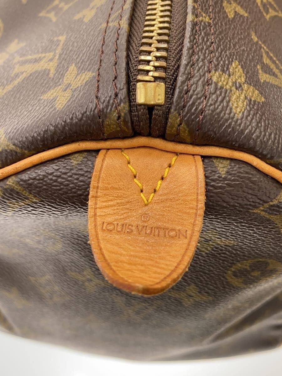LOUIS VUITTON Keepall 55_Monogram Canvas PVC BRW 5