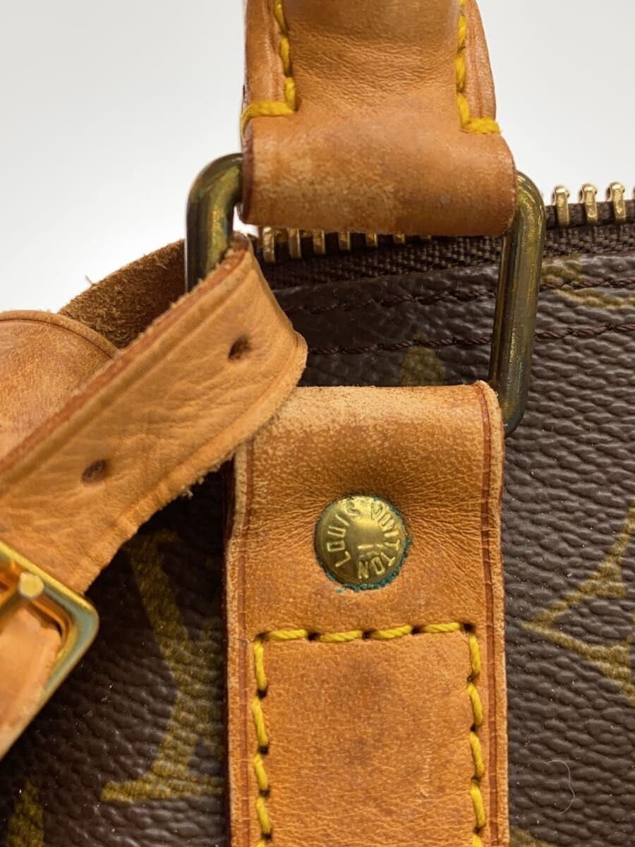 LOUIS VUITTON Keepall 55_Monogram Canvas PVC BRW 7