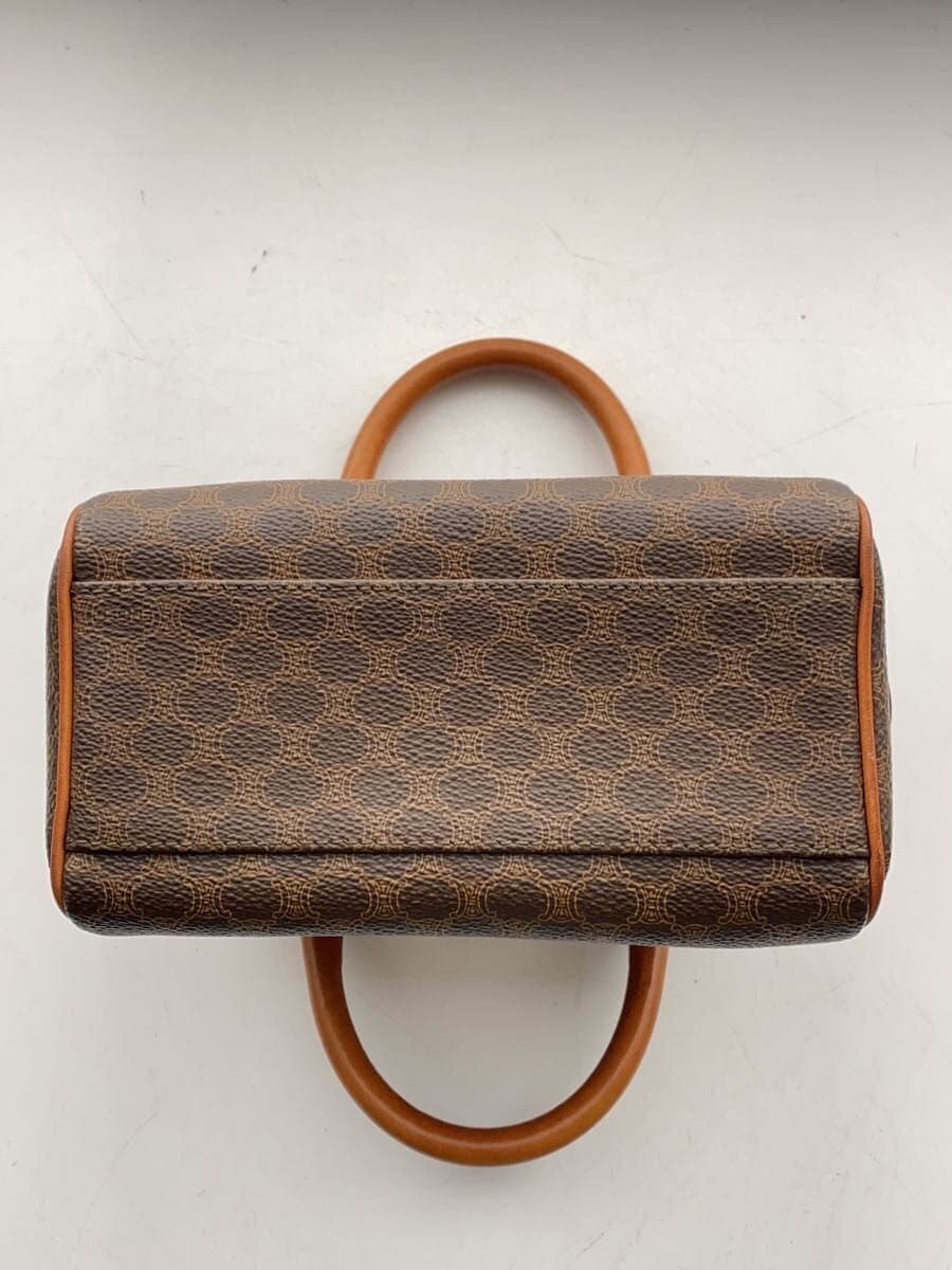 CELINE Shoulder Bag Rayon BRW All Over Pattern 4