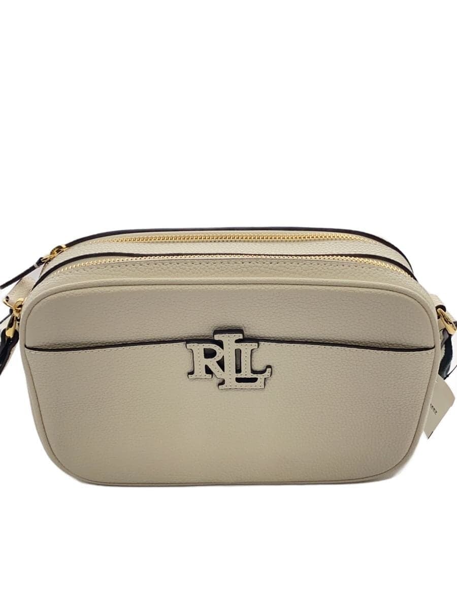 LAUREN RALPH LAUREN Shoulder Bag Leather WHT Solid