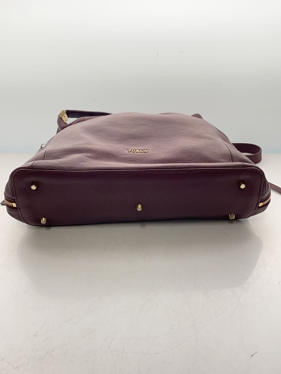 FURLA Tote Bag Leather BRD Solid 4