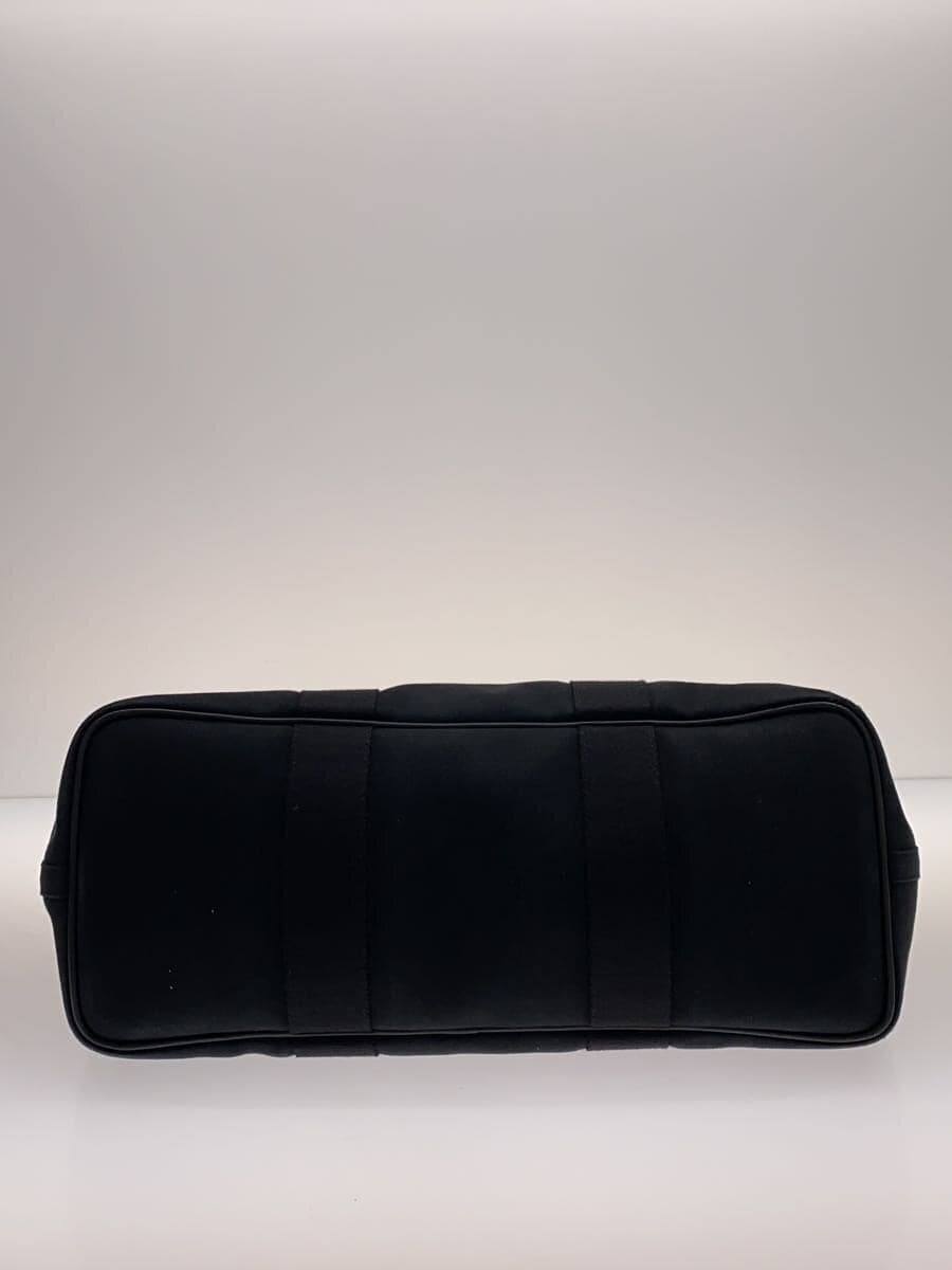 HERMES Valparaiso MM Tote Bag Cotton Navy Scuff marks on corners Discoloration 4