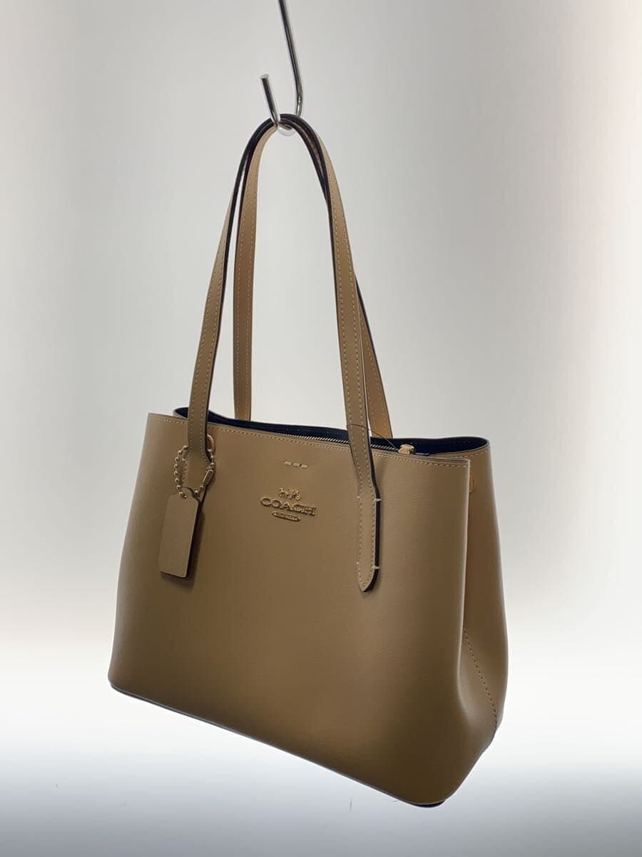 COACH shoulder bag -- BEG plain F73277 2