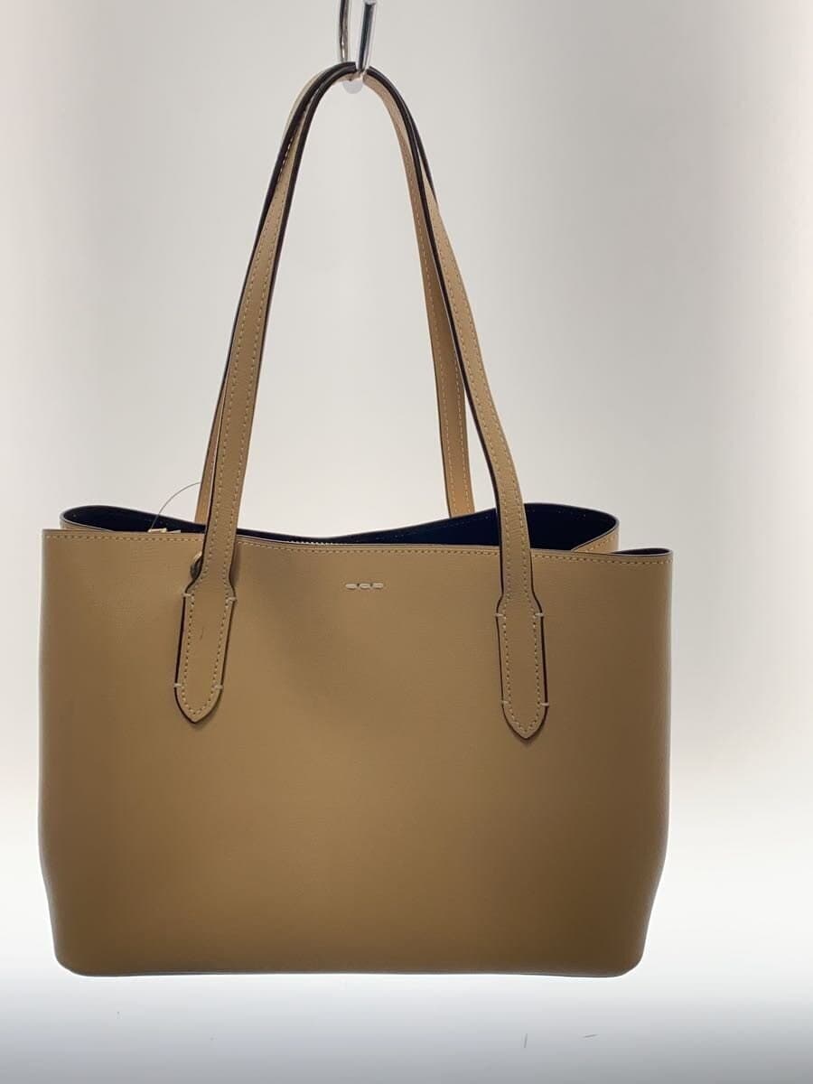 COACH shoulder bag -- BEG plain F73277 3