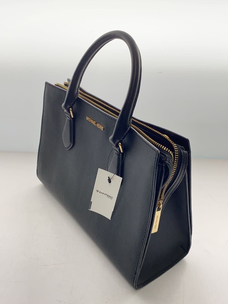 MICHAEL KORS Handbag Leather Black OA-2209 2