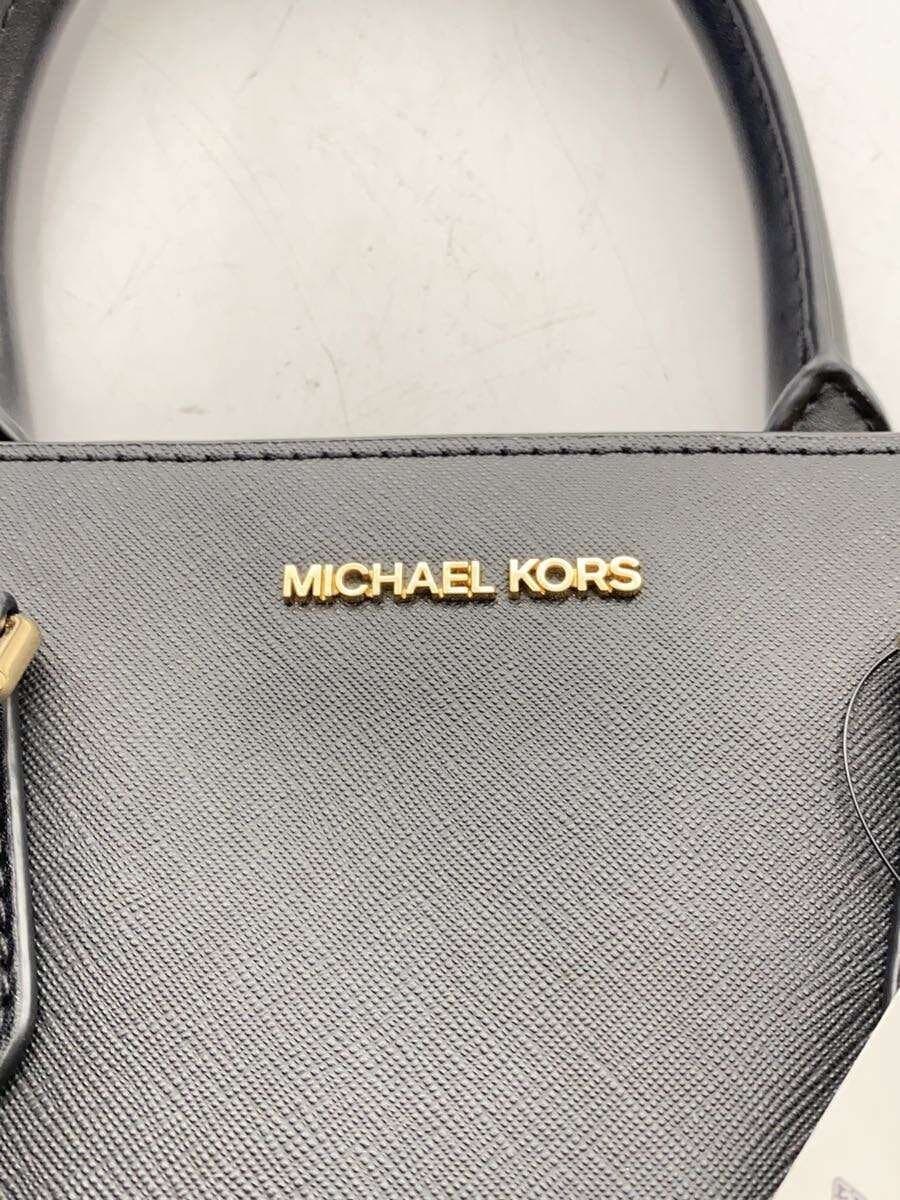 MICHAEL KORS Handbag Leather Black OA-2209 5