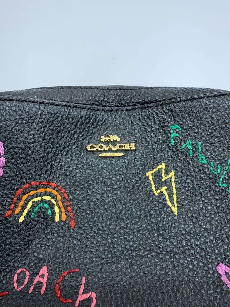 COACH Handbag BLK Solid C8274 5