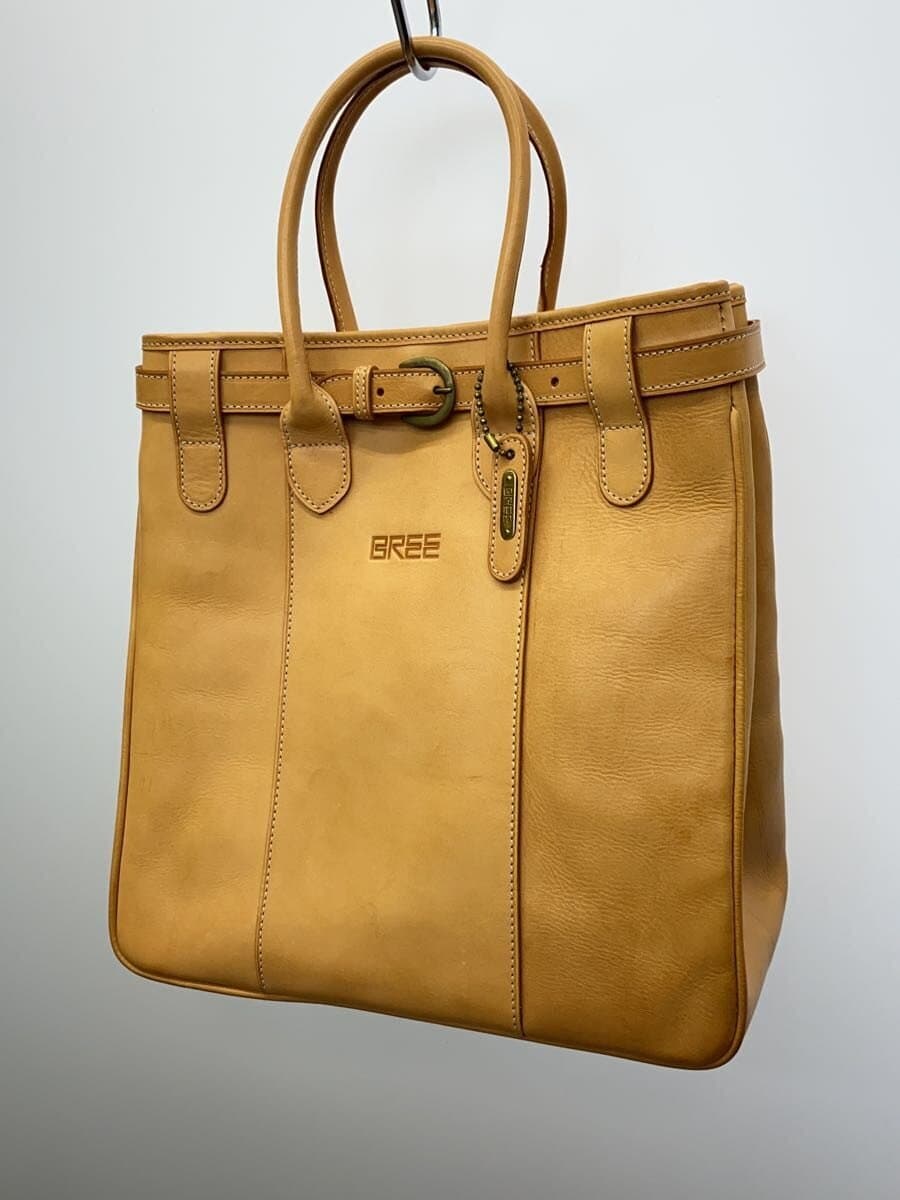 BREE Tote Bag Leather BEG 2