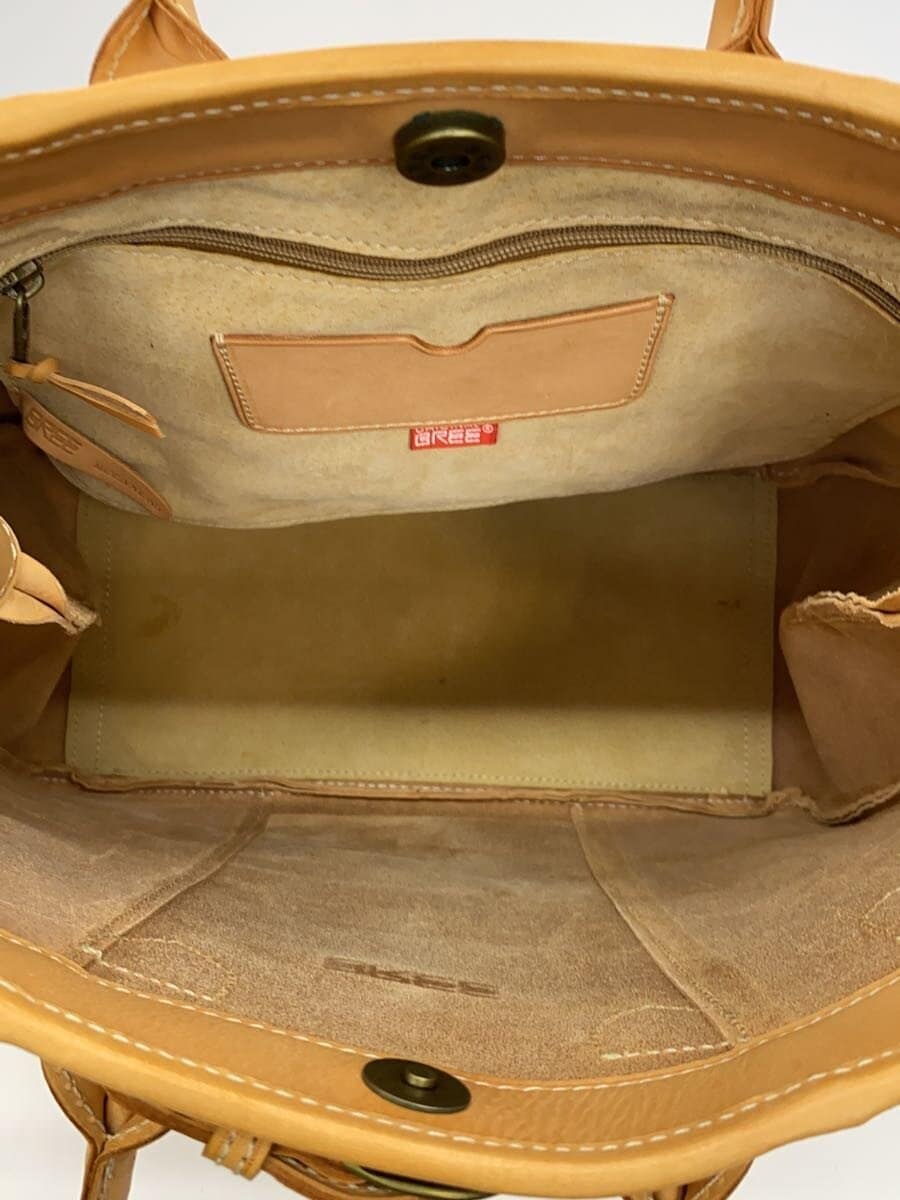 BREE Tote Bag Leather BEG 6