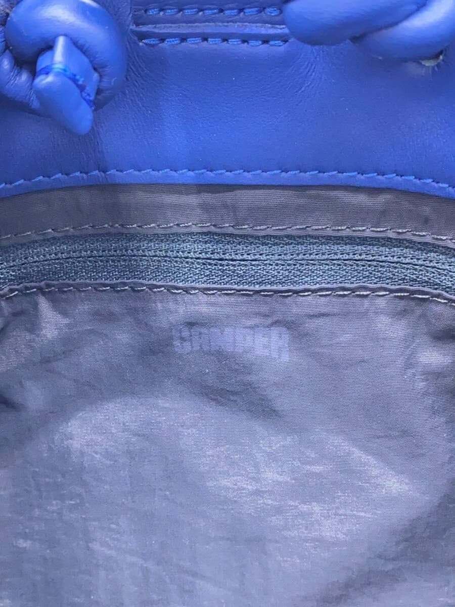 camper Shoulder Bag Leather BLU Solid 52632-31 5
