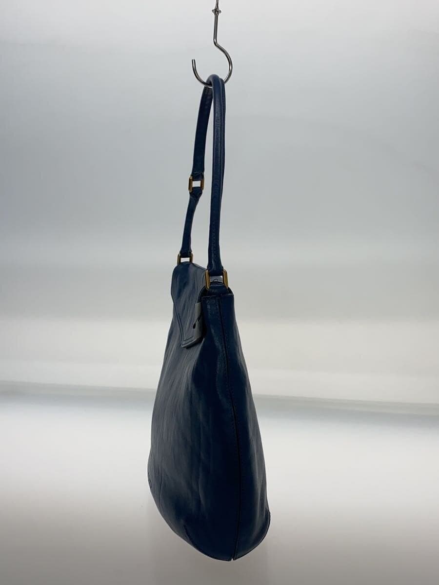 HIROFU handbag leather blue 2
