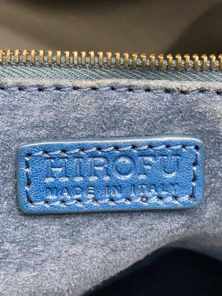 HIROFU handbag leather blue 5