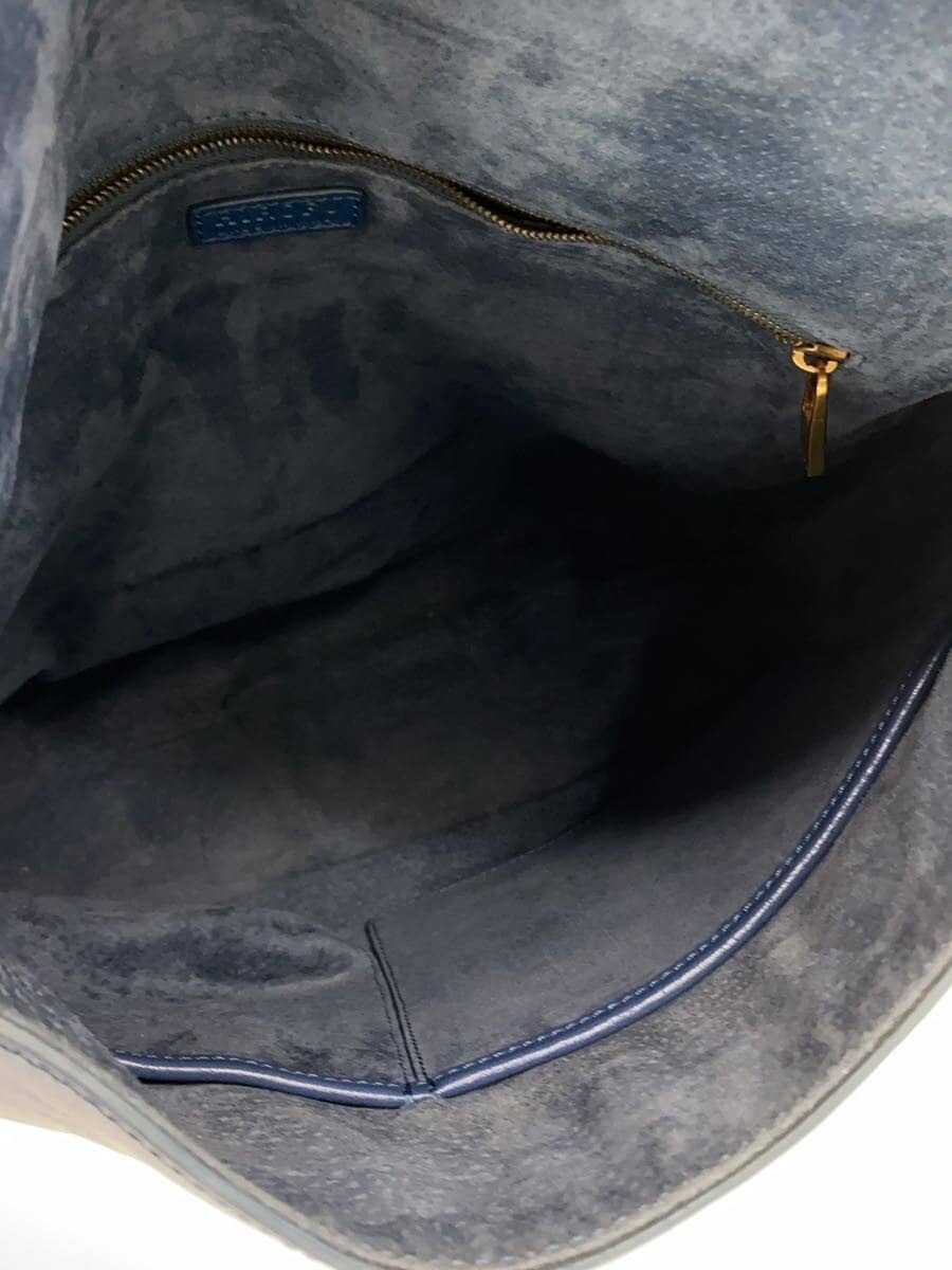 HIROFU handbag leather blue 6