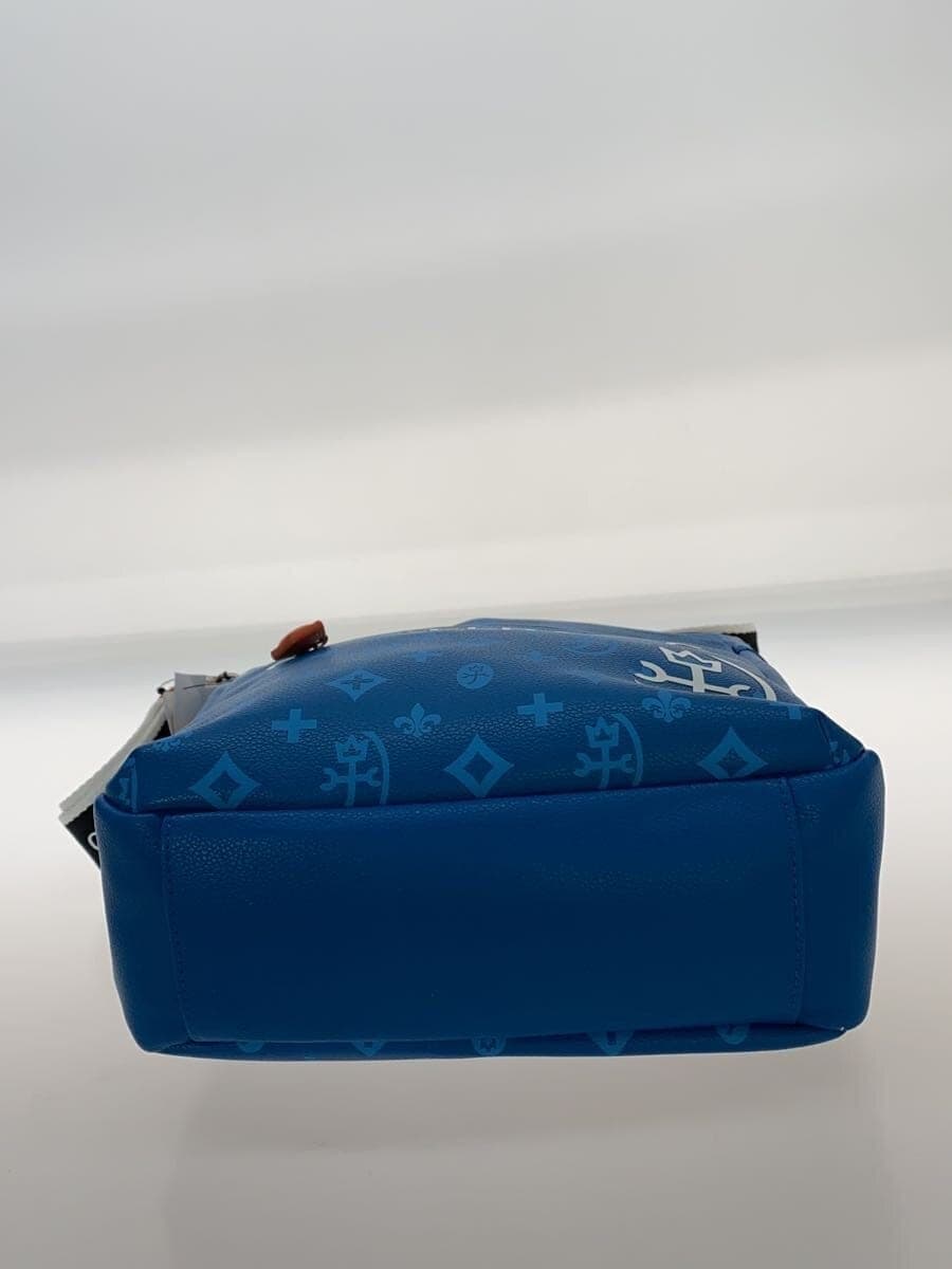 CASTELBAJAC shoulder bag fake leather blue all-over pattern 048123 4