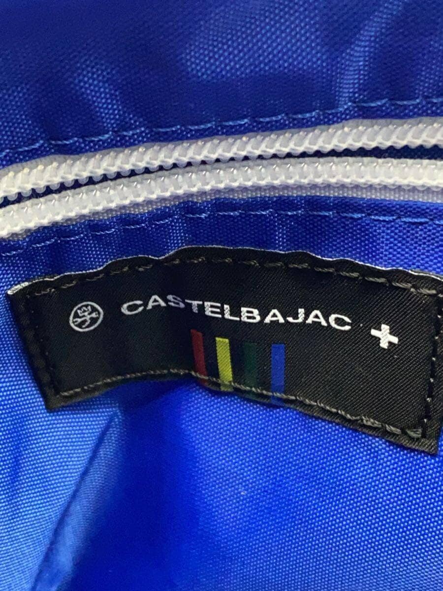 CASTELBAJAC shoulder bag fake leather blue all-over pattern 048123 5