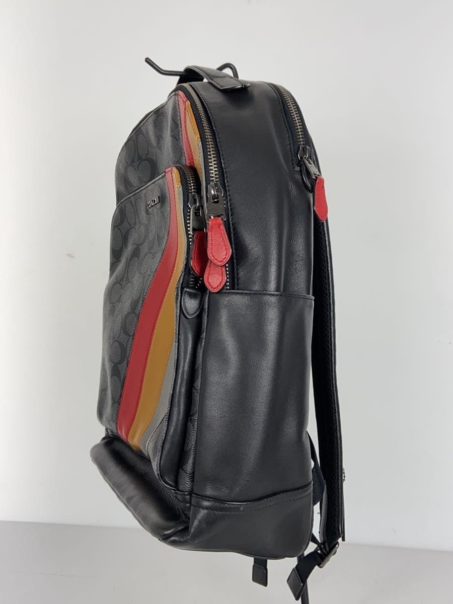 COACH Backpack BLK All Over Pattern J2021-C1363 2
