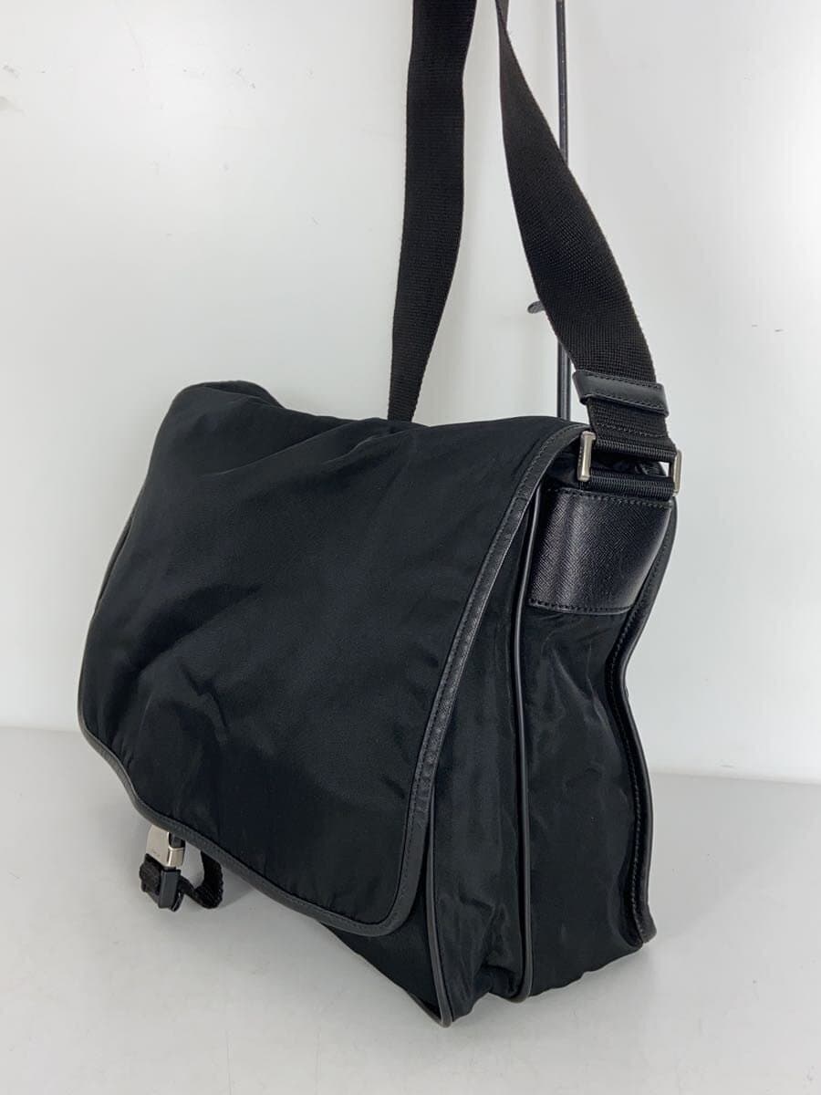 PRADA Shoulder Bag Nylon BLK Hardware Deteriorated Corner Wear 2