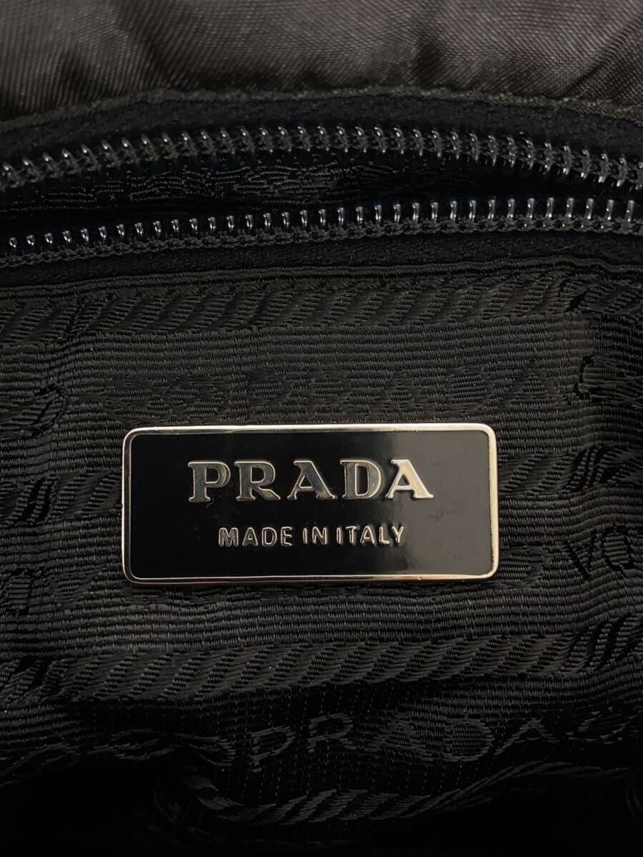 PRADA Shoulder Bag Nylon BLK Hardware Deteriorated Corner Wear 5