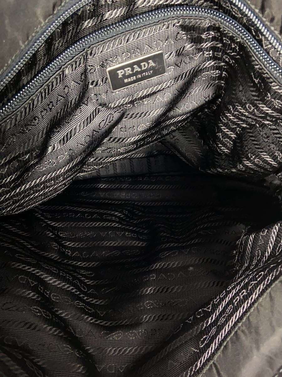 PRADA Shoulder Bag Nylon BLK Hardware Deteriorated Corner Wear 6